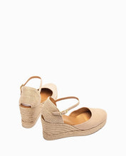 Carica l'immagine nel visualizzatore di Gallery, Espadrillas con zeppa alta in pelle scamosciata Sandia