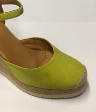Carica l'immagine nel visualizzatore di Gallery, Espadrillas con zeppa alta in pelle scamosciata TROPIC