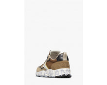 Carica l'immagine nel visualizzatore di Gallery, CLUB01. Sneakers in suede e tessuto tecnico Beige-Marrone