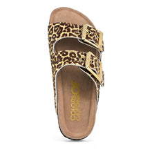 Carica l'immagine nel visualizzatore di Gallery, SLOFI Sandalo in pelle effetto cavallino Leopard