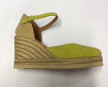 Carica l'immagine nel visualizzatore di Gallery, Espadrillas con zeppa alta in pelle scamosciata TROPIC