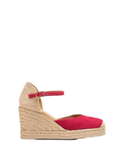 Carica l'immagine nel visualizzatore di Gallery, Espadrillas con zeppa alta in pelle scamosciata SKIN
