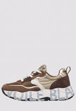 Carica l'immagine nel visualizzatore di Gallery, CLUB105. Sneakers in suede e tessuto Marrone-Beige