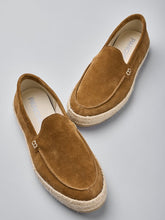 Carica l'immagine nel visualizzatore di Gallery, SLIP-ON S29 UOMO IN SUEDE CON SUOLA IN CORDA BRONZO