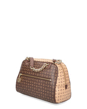 Carica l'immagine nel visualizzatore di Gallery, BORSA A MANO HERITAGE MARRONE BEIGE MARRONE