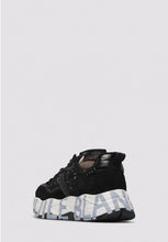 Carica l'immagine nel visualizzatore di Gallery, CLUB105. Sneakers in pelle e tessuto Nero