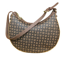 Carica l'immagine nel visualizzatore di Gallery, Hobo Bag In Pvc Heritage Logo Classic Marrone Crema Marrone