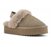 Carica l'immagine nel visualizzatore di Gallery, PLATFORM SLIPPER TAUPE