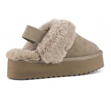 Carica l'immagine nel visualizzatore di Gallery, PLATFORM SLIPPER TAUPE