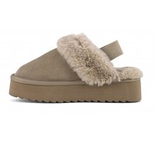 Carica l'immagine nel visualizzatore di Gallery, PLATFORM SLIPPER TAUPE