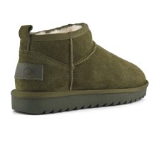 Carica l'immagine nel visualizzatore di Gallery, Stivale basso in pelle scamosciata Military con fodera in lana.