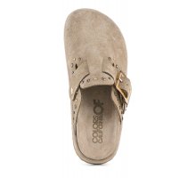 Carica l'immagine nel visualizzatore di Gallery, Sabot pelle scamosciata con strass