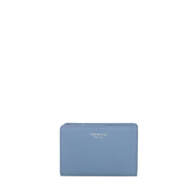 Carica l'immagine nel visualizzatore di Gallery, PORTAFOGLIO MEDIO IN PELLE BASIC WALLETS COLORE AZZURRO