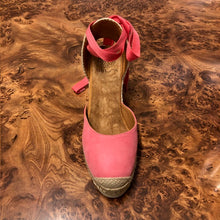 Carica l'immagine nel visualizzatore di Gallery, CARNOT SKIN ESPADRILLAS ANNODATA IN CAMOSCIO CORALLO