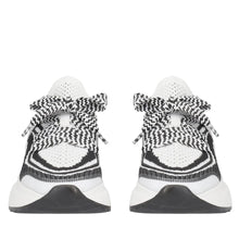 Carica l'immagine nel visualizzatore di Gallery, Sneaker Bay in tessuto colore bianco/nero