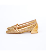 Carica l'immagine nel visualizzatore di Gallery, Ballerina oro con rete