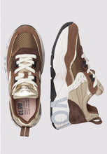 Carica l'immagine nel visualizzatore di Gallery, CLUB105. Sneakers in suede e tessuto Marrone-Beige
