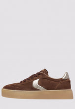 Carica l'immagine nel visualizzatore di Gallery, MIND 02 W Sneakers in pelle e suede Marrone-Oro

