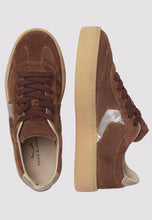 Carica l'immagine nel visualizzatore di Gallery, MIND 02 W Sneakers in pelle e suede Marrone-Oro
