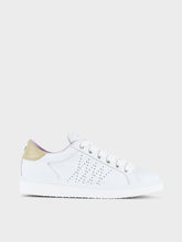Carica l&#39;immagine nel visualizzatore di Gallery, SCARPA ALLACCIATA P01 UOMO IN PELLE E SUEDE BIANCO-SABBIA
