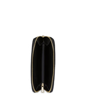 Carica l'immagine nel visualizzatore di Gallery, Linea Heritage Portafoglio Zip Around Heritage Logo Embossed Nero
