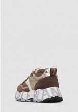 Carica l'immagine nel visualizzatore di Gallery, CLUB105. Sneakers in suede e tessuto Marrone-Beige
