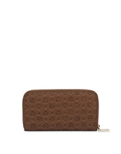 Carica l'immagine nel visualizzatore di Gallery, Linea Heritage Portafoglio Zip Around Heritage Logo Embossed Marrone
