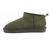 Carica l'immagine nel visualizzatore di Gallery, Stivale basso in pelle scamosciata Military con fodera in lana.
