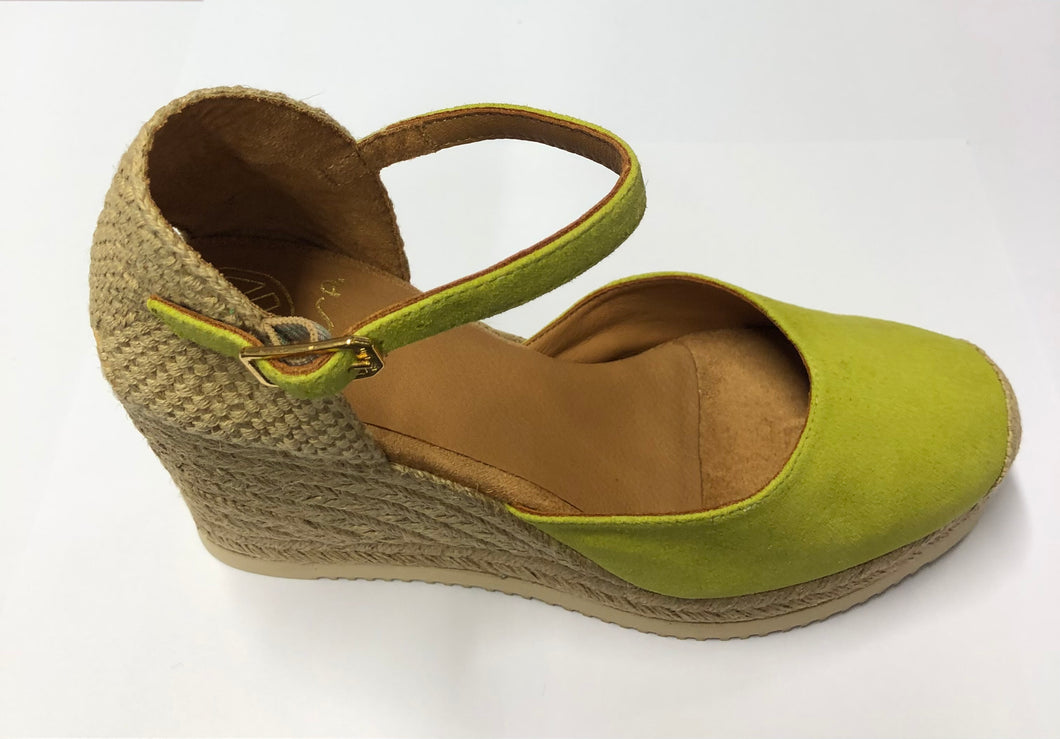 Espadrillas con zeppa alta in pelle scamosciata TROPIC