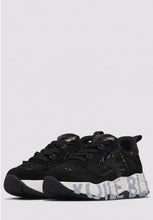 Carica l'immagine nel visualizzatore di Gallery, CLUB105. Sneakers in pelle e tessuto Nero

