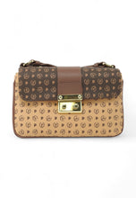 Carica l'immagine nel visualizzatore di Gallery, Borsa A Spalla Heritage HOBO Pvc Marrone Crema Marrone
