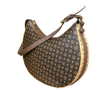 Carica l'immagine nel visualizzatore di Gallery, Hobo Bag In Pvc Heritage Logo Classic Marrone Crema Marrone
