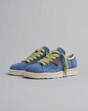 Carica l'immagine nel visualizzatore di Gallery, SCARPA ALLACCIATA P001 UOMO IN CAMOSCIO DENIM
