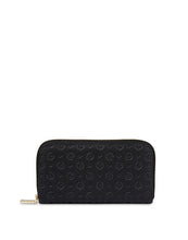Carica l'immagine nel visualizzatore di Gallery, Linea Heritage Portafoglio Zip Around Heritage Logo Embossed Nero
