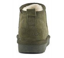 Carica l'immagine nel visualizzatore di Gallery, Stivale basso in pelle scamosciata Military con fodera in lana.
