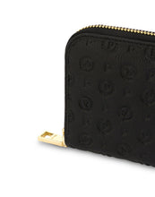 Carica l'immagine nel visualizzatore di Gallery, Linea Heritage Portafoglio Zip Around Heritage Logo Embossed Nero
