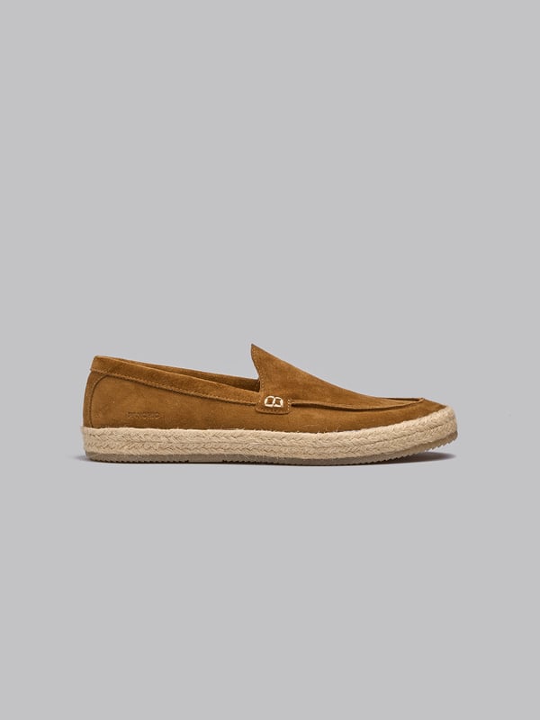 SLIP-ON S29 UOMO IN SUEDE CON SUOLA IN CORDA BRONZO