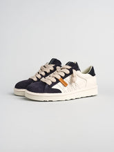 Carica l'immagine nel visualizzatore di Gallery, SNEAKER P001 UOMO IN PELLE E CAMOSCIO AVORIO-NOTTE
