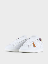 Carica l&#39;immagine nel visualizzatore di Gallery, SCARPA ALLACCIATA P01 UOMO IN PELLE E SUEDE BIANCO-SABBIA
