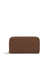 Carica l'immagine nel visualizzatore di Gallery, Linea Heritage Portafoglio Zip Around Heritage Logo Embossed Marrone
