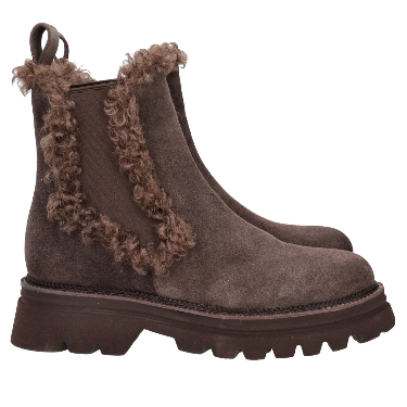 Stivaletto Roxane in suede colore testa di moro