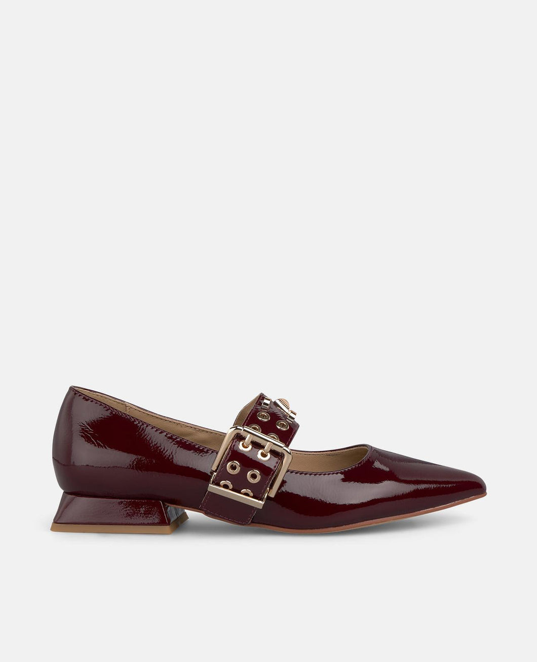 Ballerina vernice bordeaux