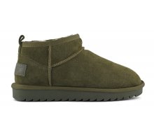 Carica l'immagine nel visualizzatore di Gallery, Stivale basso in pelle scamosciata Military con fodera in lana.
