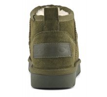 Carica l'immagine nel visualizzatore di Gallery, Stivale basso in pelle scamosciata Military con fodera in lana.
