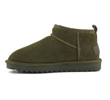 Carica l'immagine nel visualizzatore di Gallery, Stivale basso in pelle scamosciata Military con fodera in lana.
