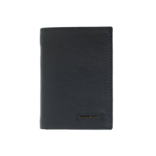 Carica l'immagine nel visualizzatore di Gallery, Momodesign portafoglio compatto con porta carte a scatto Pure in vera pelle nera
