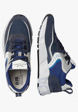 Carica l&#39;immagine nel visualizzatore di Gallery, CLUB01. Sneakers in suede e tessuto tecnico Blu
